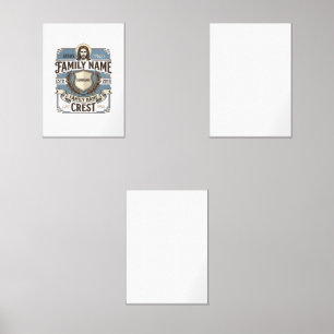 Jesus Family Name Crest Jesus Family Name Crest Ch Wall Art Sets