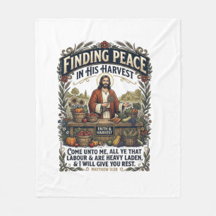 Jesus Farmers Market Handmade Food Graphic Tee Chr Fleece Blanket