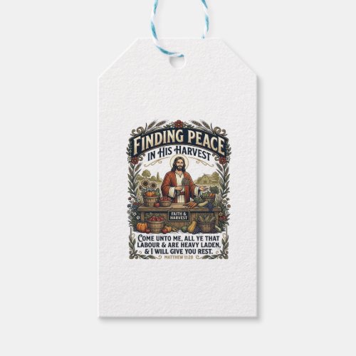 Jesus Farmers Market Handmade Food Graphic Tee Chr Gift Tags