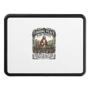 Jesus Farmers Market Handmade Food Graphic Tee Chr Hitch Cover