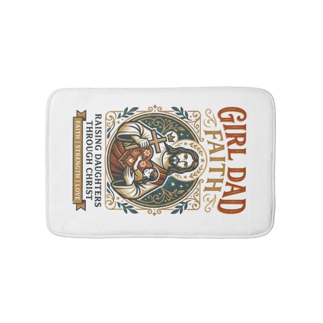 Jesus Fatherhood Micro Identities Graphic Tee Chri Bath Mat (Front)