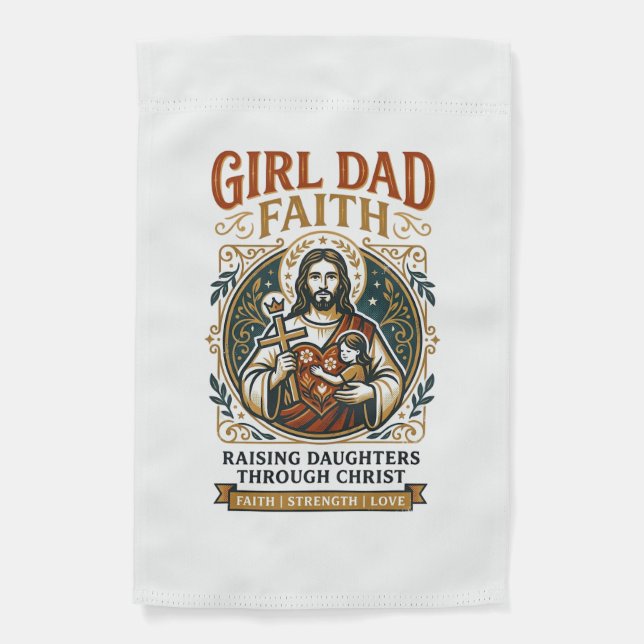 Jesus Fatherhood Micro Identities Graphic Tee Chri Garden Flag (Front)