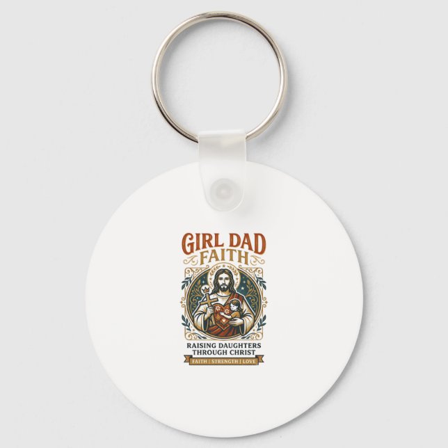 Jesus Fatherhood Micro Identities Graphic Tee Chri Keychain (Front)