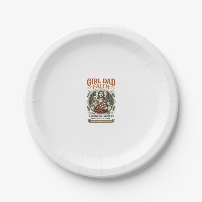 Jesus Fatherhood Micro Identities Graphic Tee Chri Paper Plates (Front)