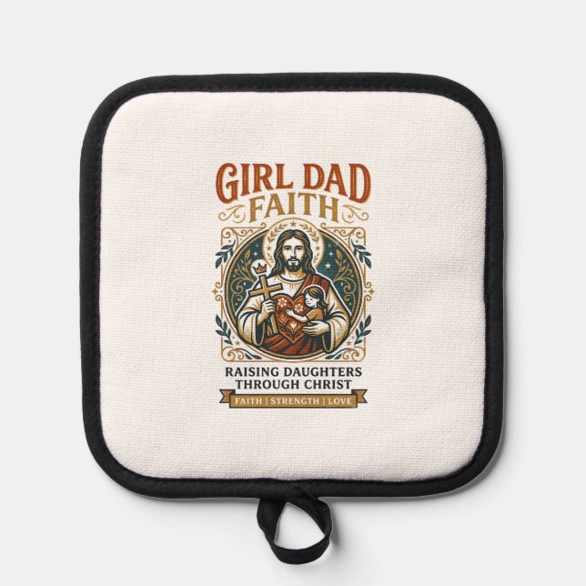 Jesus Fatherhood Micro Identities Graphic Tee Chri Pot Holder (Front)