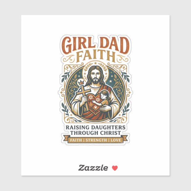 Jesus Fatherhood Micro Identities Graphic Tee Chri Sticker (Sheet)