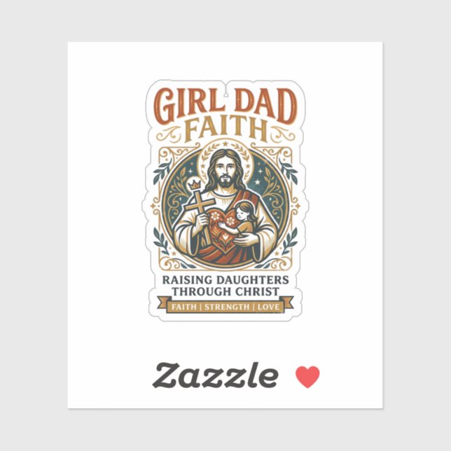 Jesus Fatherhood Micro Identities Graphic Tee Chri Sticker (Sheet)