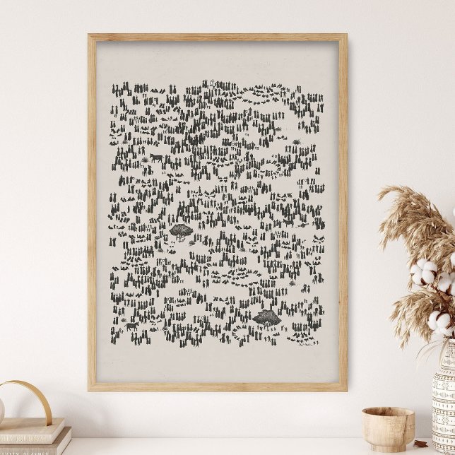 Jesus Feeds the 5000, God Provides, Jesus Art, Bib Poster (Creator Uploaded)