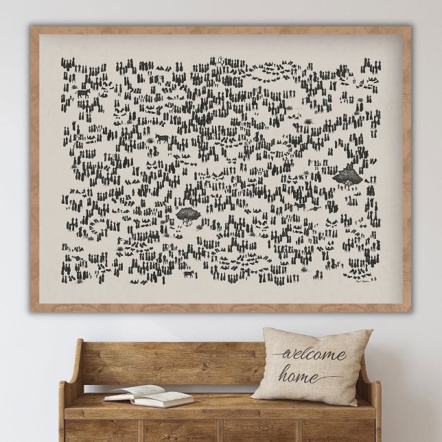 Jesus Feeds the 5000 Landscape, God Provides, Jesu Poster (Creator Uploaded)