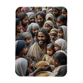 Jesus Feeds the Multitudes Magnet