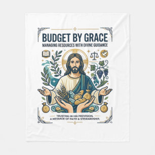 Jesus Financial Peace Debt Free Journey Shirt Chri Fleece Blanket