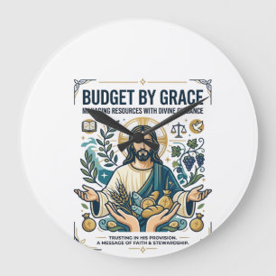 Jesus Financial Peace Debt Free Journey Shirt Chri Large Clock