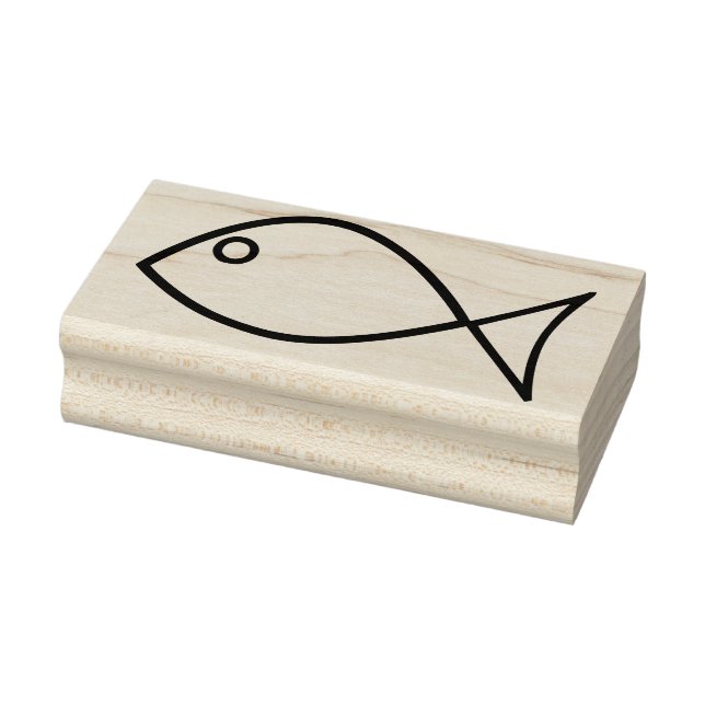 jesus fish art stamp (Stamp)