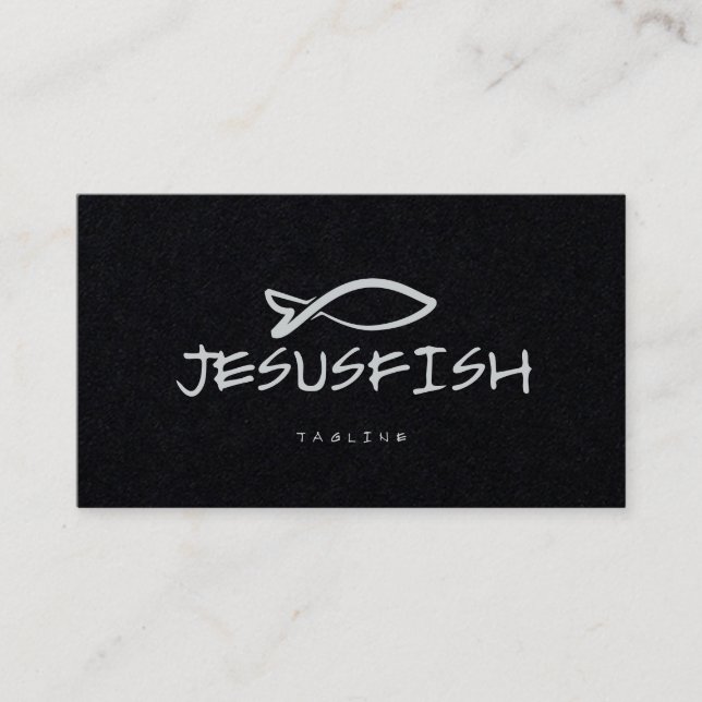 Jesus FISH business card template (Front)