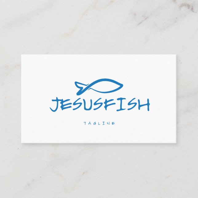Jesus FISH business card template (Front)