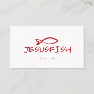 Jesus FISH business card template