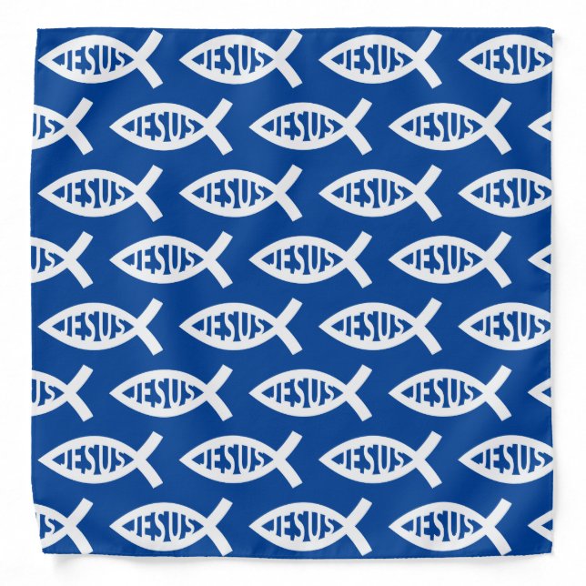 Jesus Fish Christian ichthys Symbol  Bandana (Front)