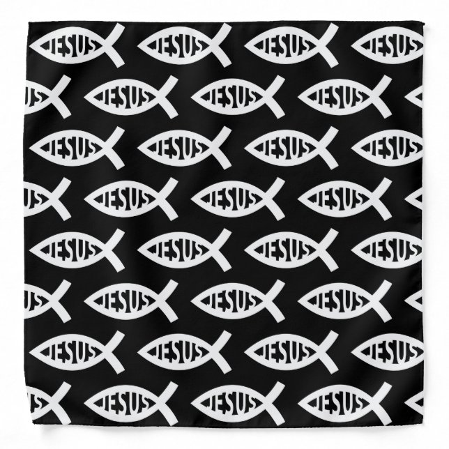 Jesus Fish Christian ichthys Symbol Bandana (Front)