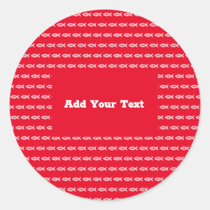 Jesus Fish Christian ichthys Symbol Classic Round Sticker