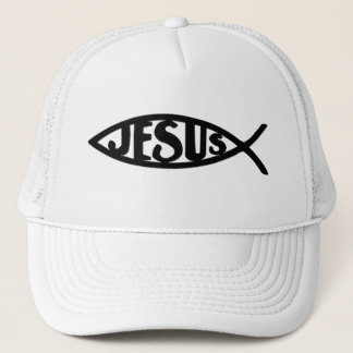 Jesus Fish (Hat Black) Trucker Hat