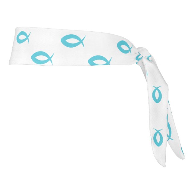 Jesus Fish Pattern Tie Headband (Rotate 90)
