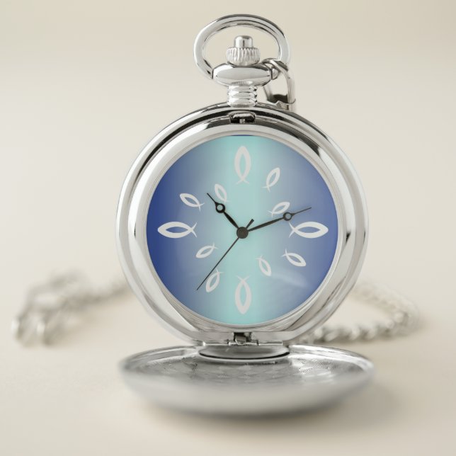 Jesus Fish Pocket Watch (Inside)