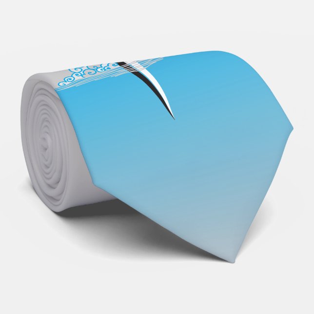 Jesus Fish Sword Neck Tie (Rolled)