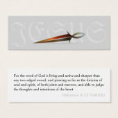 Jesus Fish Sword - Scripture Cards (Front & Back)