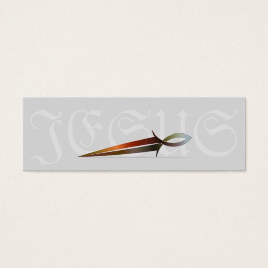 Jesus Fish Sword - Scripture Cards (Front)