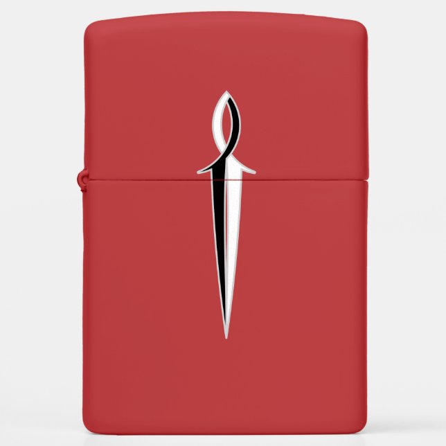 Jesus Fish Sword Zippo Lighter (Front)