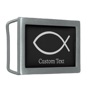Jesus Fish Symbol Belt Buckle