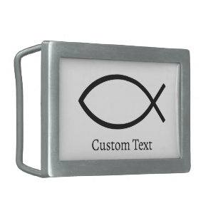 Jesus Fish Symbol Belt Buckle