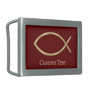 Jesus Fish Symbol Belt Buckle