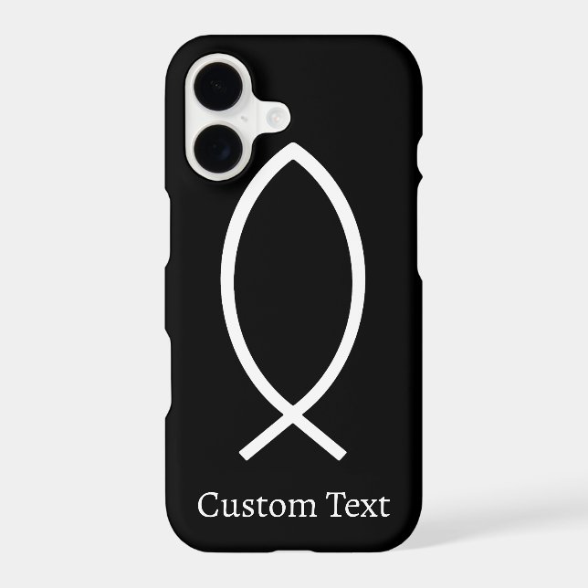 Jesus Fish Symbol Case-Mate iPhone Case (Back)