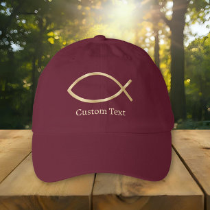 Jesus Fish Symbol Hat