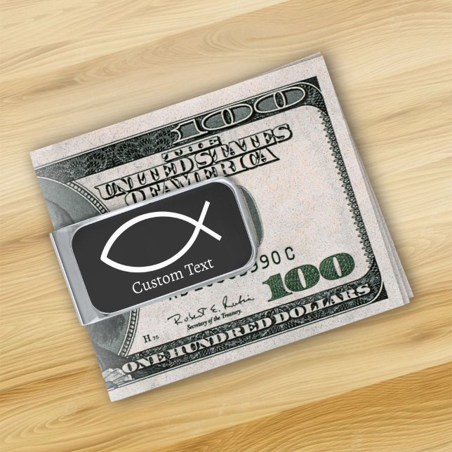 Jesus Fish Symbol Silver Finish Money Clip (Creator Uploaded)