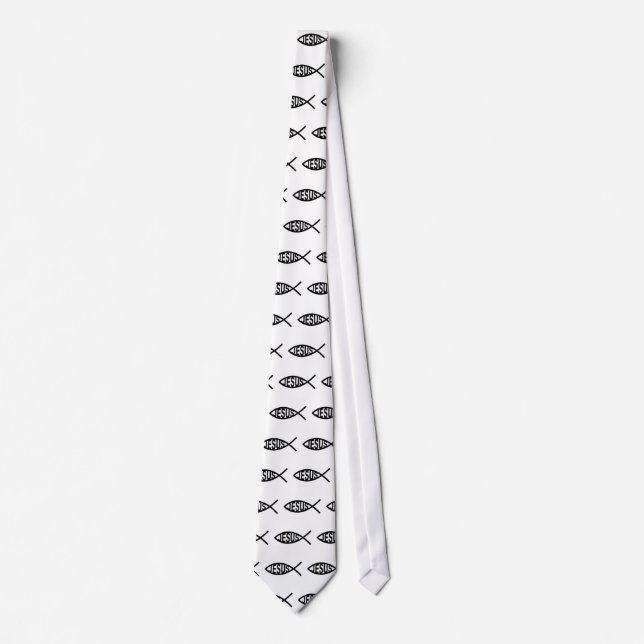 Jesus Fish Symbol Tie (Front)