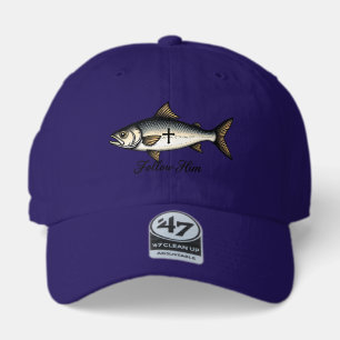 Jesus Fish Vintage Engraving Christian Shirt (1) 47 Brand Hat
