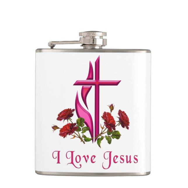 Jesus Flask (Front)