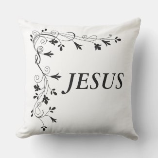 JESUS FLORAL CORNER BORDER