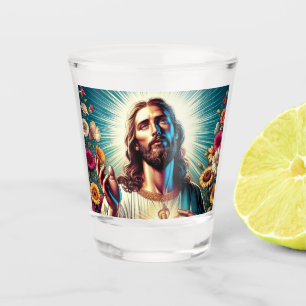 Jesus flower shot glasses! shot glass