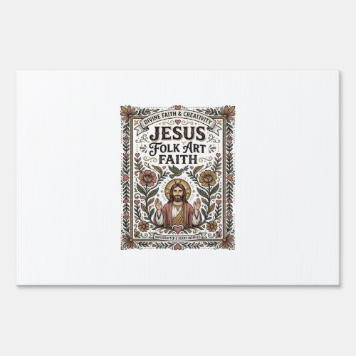 Jesus Folk Art Faith Jesus Folk Art Christian Fait Sign