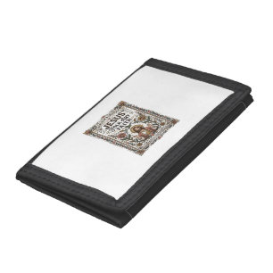 Jesus Folk Art Faith Jesus Folk Art Christian Fait Trifold Wallet