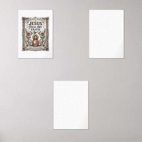 Jesus Folk Art Faith Jesus Folk Art Christian Fait Wall Art Sets