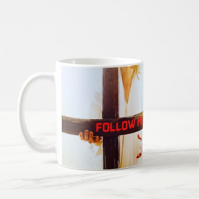Jesus Follow Me Coffee Mug (Left)