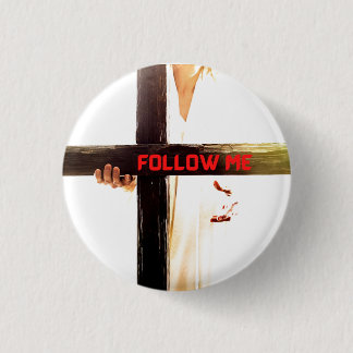 Jesus Follow Me Frisbee Button