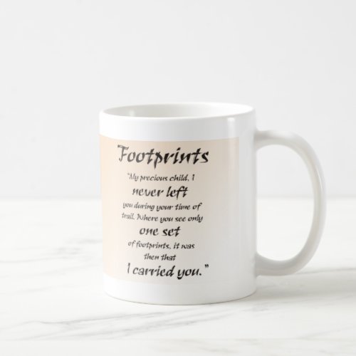 Jesus Footprints Coffee Mug