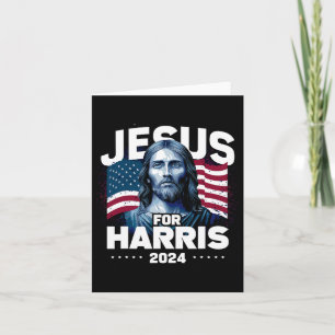 Jesus For Harris Kamala 2024 Card