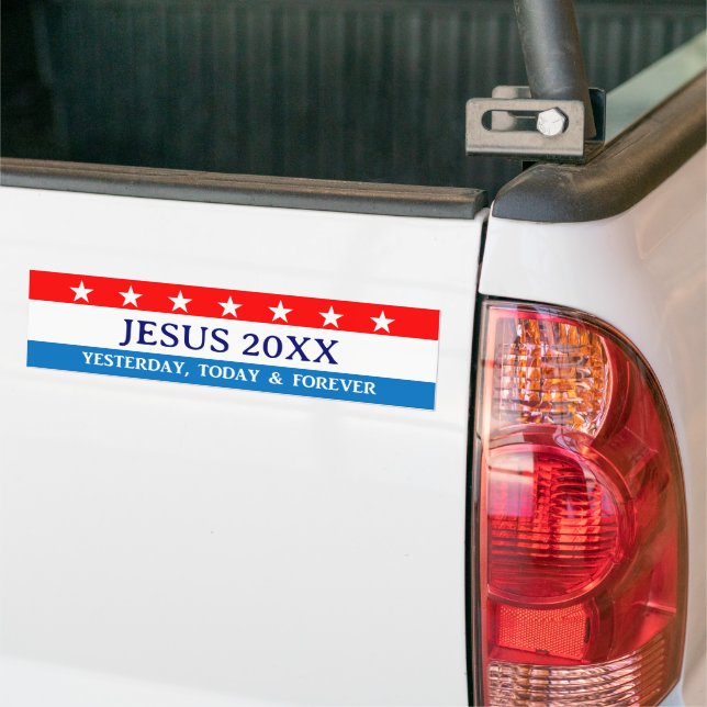 Jesus for President 2020 Bumper Sticker (On Truck)