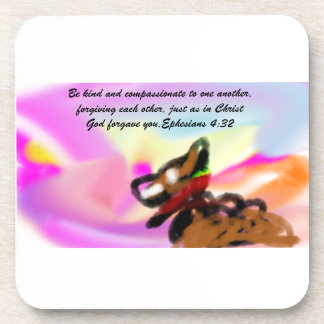 jesus forgive beverage coaster